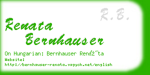 renata bernhauser business card